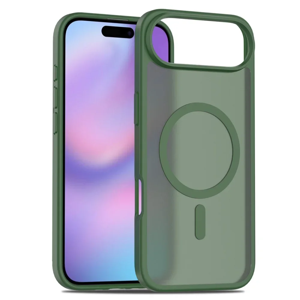 High-Quality MagSafe Magnetic Rugged Armor Case with Wireless Charging Capability