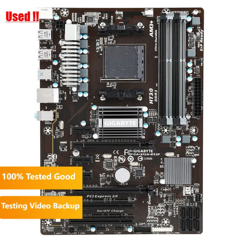 Gigabyte-placa-mãe Original Soquete Ga-970a-ds3p Am3 Am3 Mais Ddr3 970a-ds3p Boards 32gb Desktop - Imagem 5