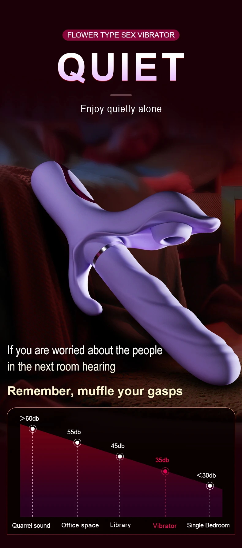 Telescopic Vibrator For Women Clitoris And Anal Stimulation_voghion.com