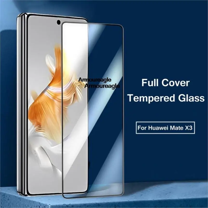 

3d изогнутое закаленное стекло с полным покрытием клея для huawei mate x3, полноэкранная пленка, Защитная пленка для экрана huawei mate x3