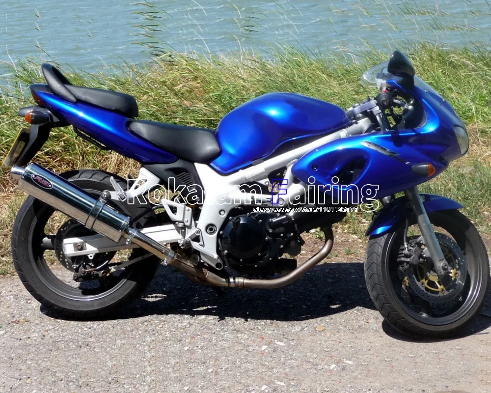 

Комплект обтекателей для мотоциклов Suzuki SV400 SV650 98 99 00 01 02 SV 400 SV 650 1998-2002 из синего АБС-пластика