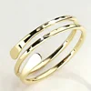 Bague Huitan moderne multi-couches pour femme, couleur or, bijou délicat et élégant pour soirée, accessoire de doigt tendance et raffiné
