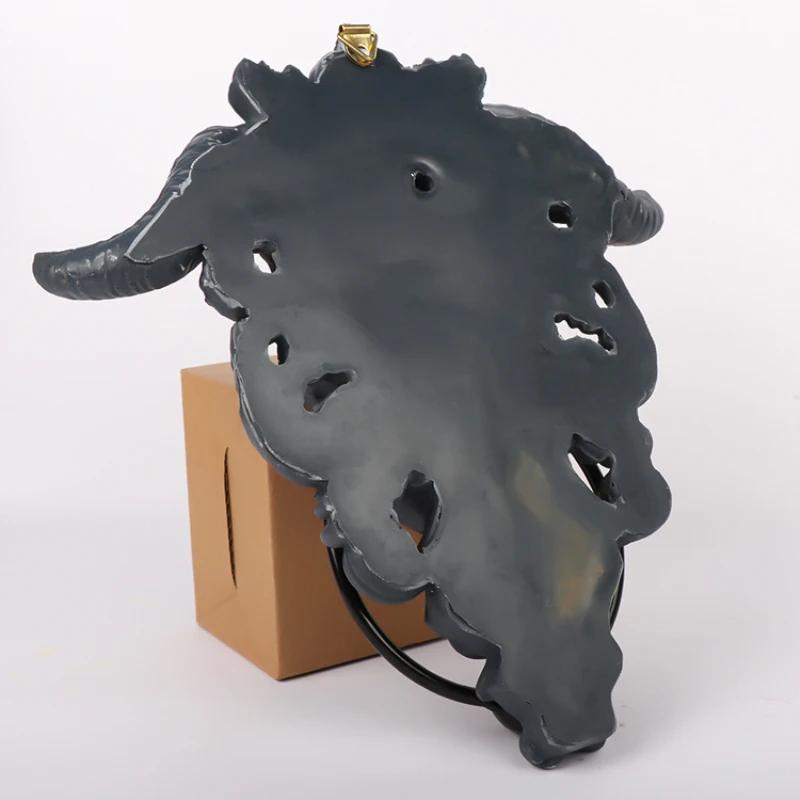 Description Picture 3 of itemModern Art Door Ring Hell Demon Horned Skull Hanging Door Knocker-heavy Duty Gothic Door Knocker-perfect Home Decoration Knocker