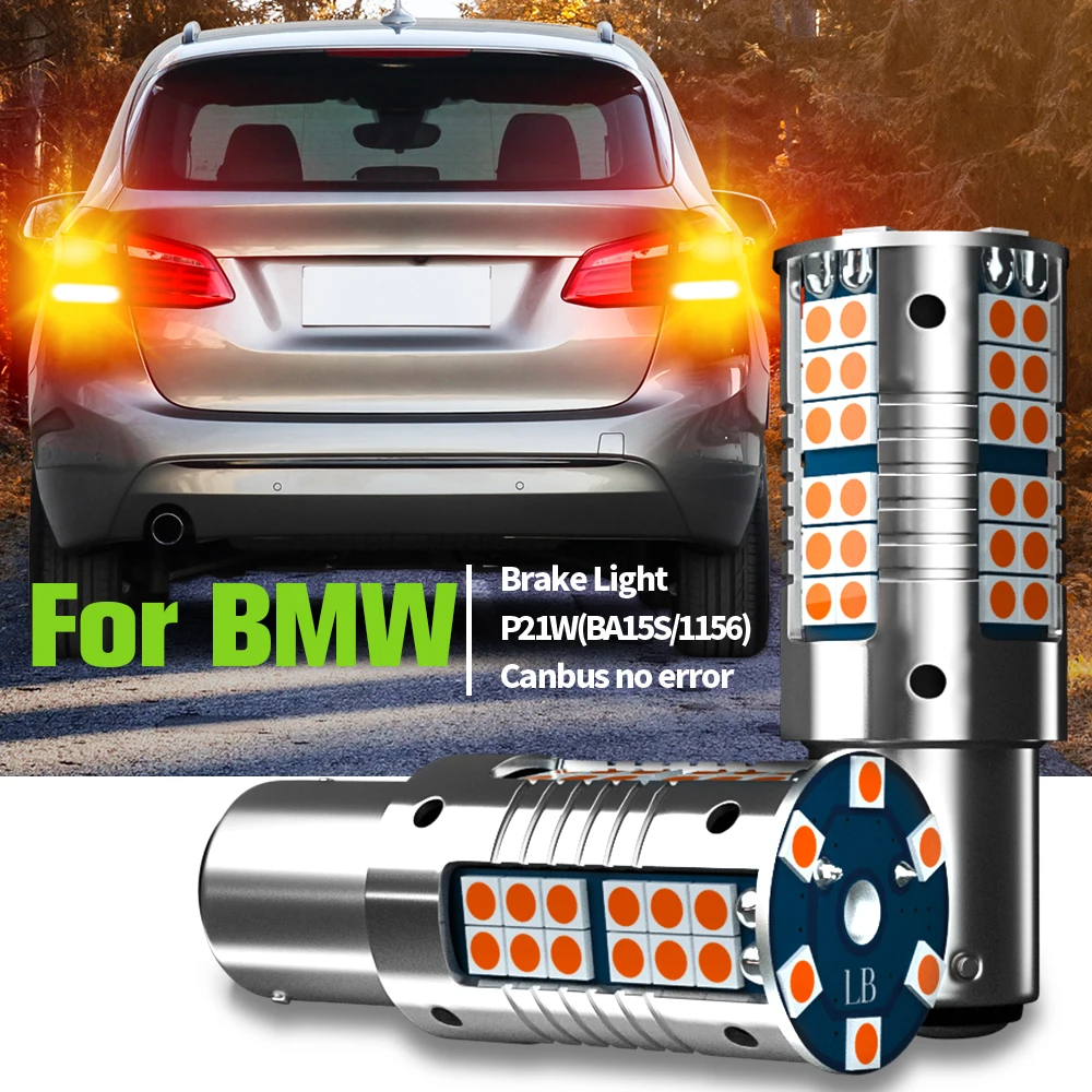 

2pcs LED Brake Light Lamp Blub P21W 7506 BA15S Canbus Error Free For BMW X1 E84 F48 X3 F25 G01 F97 X6 E71 E72 Z3 E36 Z4 E86 E85