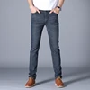 Spring Autumn 2022 Men's Smart Jeans Business Fashion Straight Regular Blue Stretch Denim Trousers Classic Men Plus Size 28-40 3