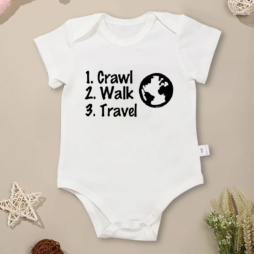 Забавное детское боди для ползания и прогулок