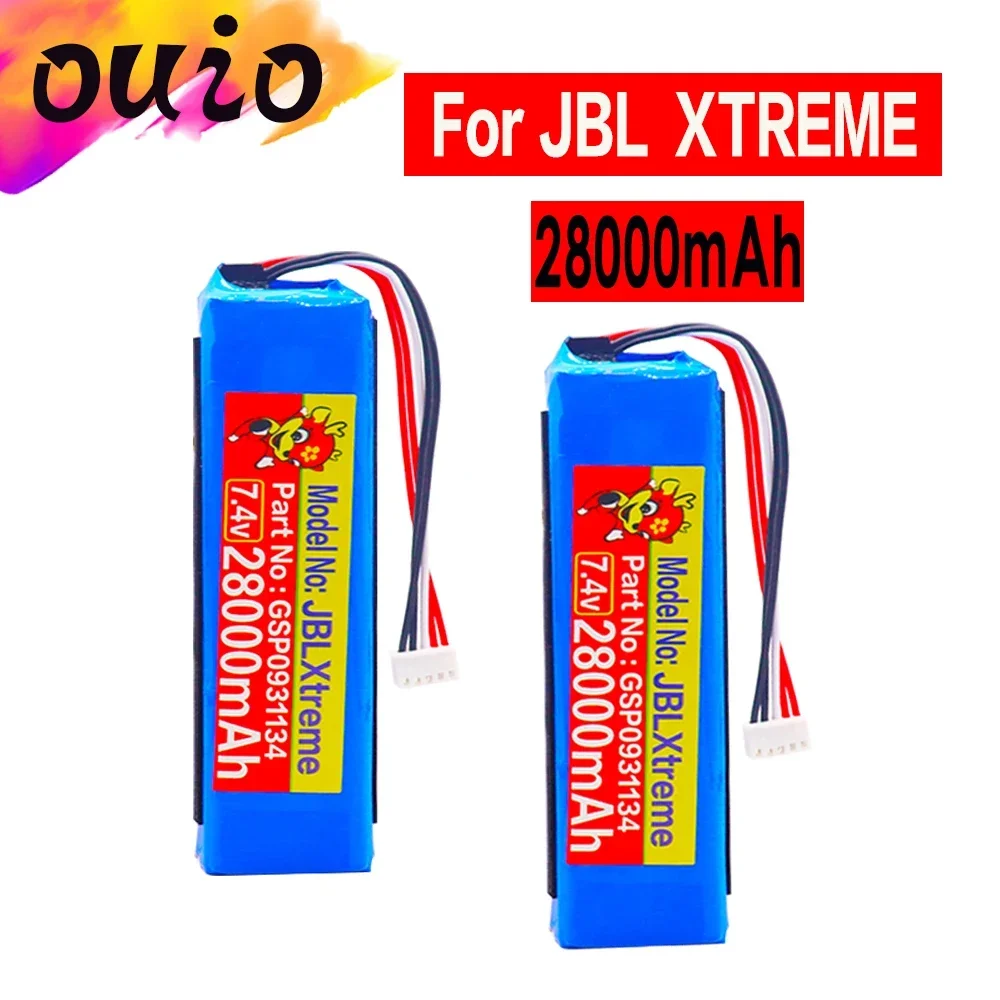 CITYORK Accu compatibel met JBL Xtreme 2 Bluetooth-luidspreker, reservebatterij voor SUN-INTE-103 21NR19/66-2 (Li-polymeer, 5200 mAh, 7,4 V