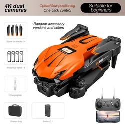 Advanced 4K RC Drone with 360° Flip, Headless Mode, Altitude Hold, and Dual Camera Switch (D88 - Orange - 1 Battery)