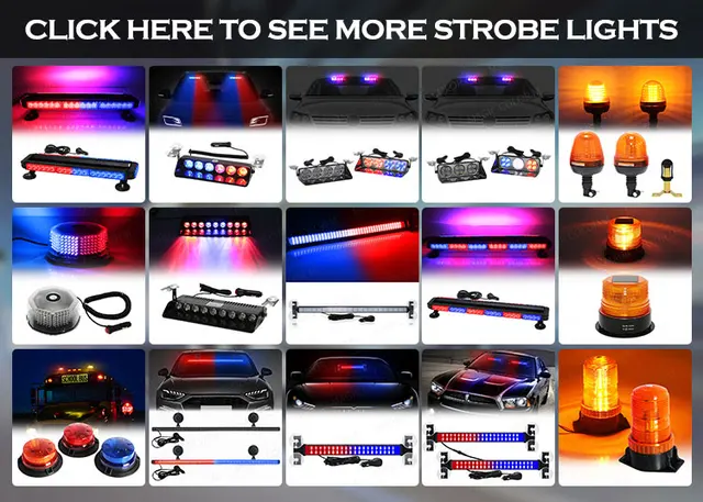 Luces Estroboscópicas De Emergencia Led Luces De Baliza De Advertencia De Alta Intensidad Para Camiones De 12 V Automoviles Suv Atv Amarillo