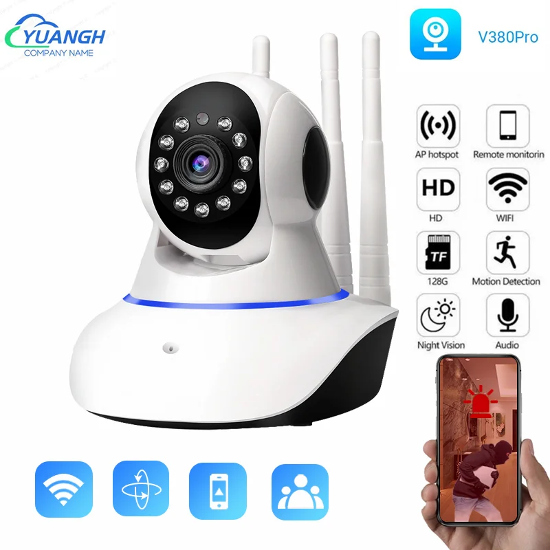 V380 Pro 3MP WIFI IP Camera Indoor Surveillance Two Ways AUDIO Smart Home Camera Wireless CCTV Security Protection