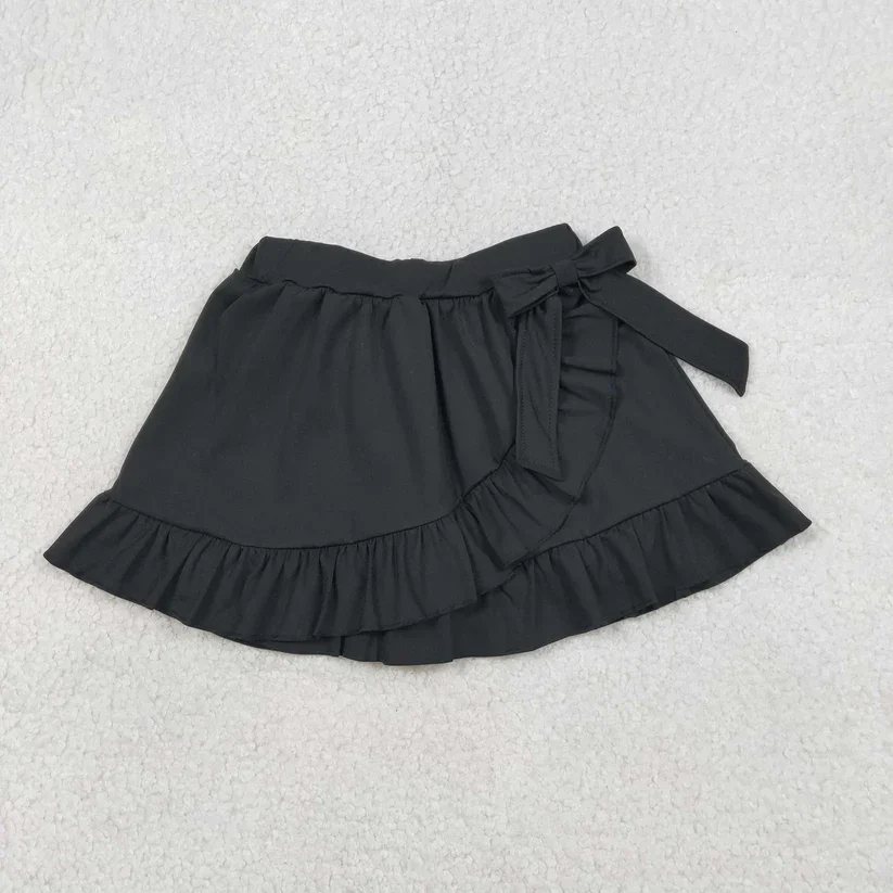 새로운 도착 어린이 요가 옷 레드 컬러 소녀 여름 하의 요가 스커트 반바지