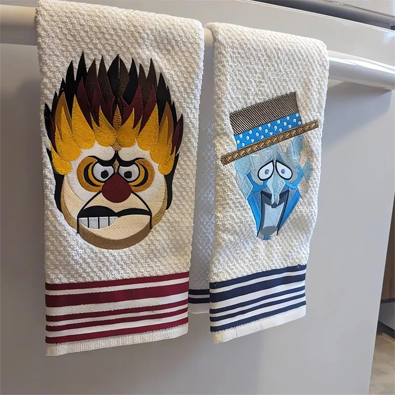 Cotton Towel Face Towel Thickened Towel Christmas Printed Cotton Fiber Hand Towel Home Bathroom Wash Face Set