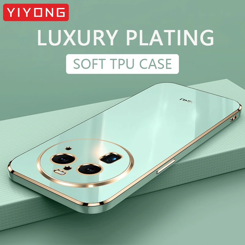 Hülle für FindX6 YIYONG Luxusüberzug Silikon-Softcover für OPPO Find X6 X5 X3 Pro FindX5 Lite FindX3Neo FindX60Pro Handyhüllen_voghion.com