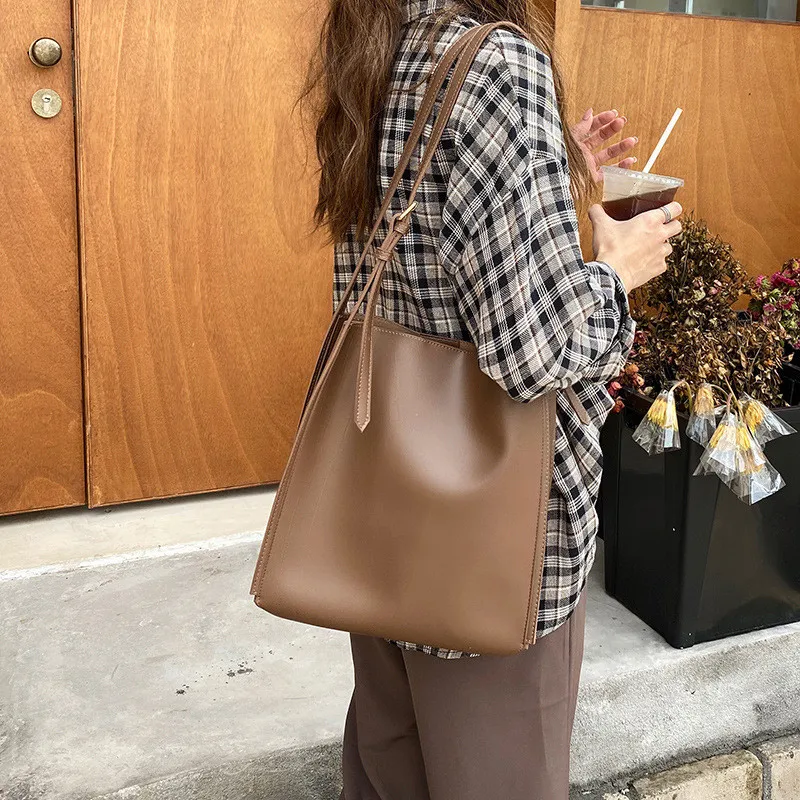 Faux Leather Cross Body Bag, Streets of Seoul