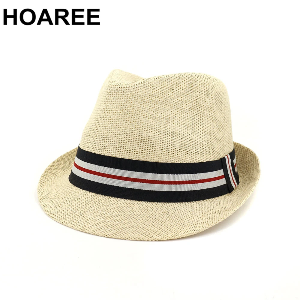 Hoaree Straw Trilby Hat Summer Women 
