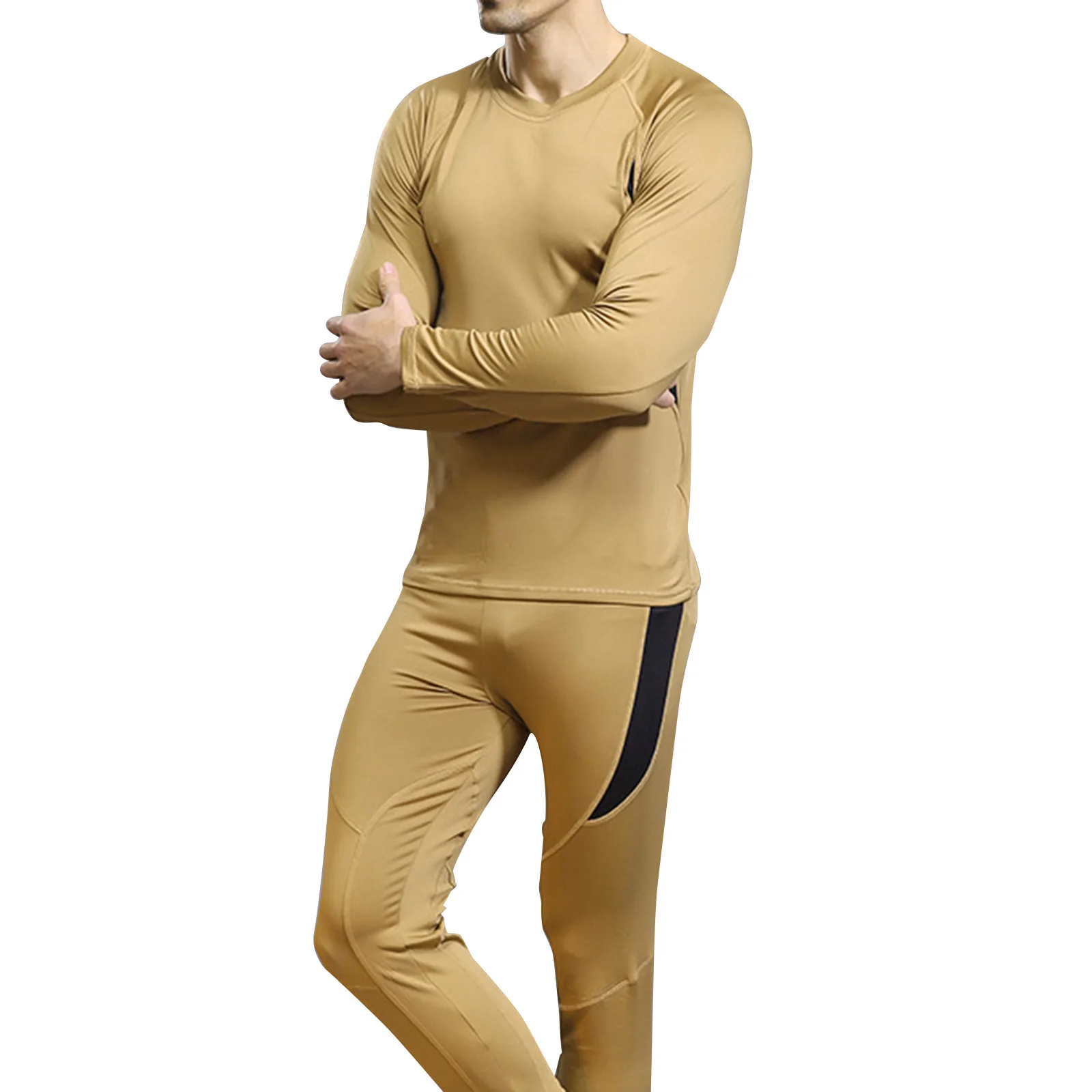 

Камуфляжный комплект, Топ с длинным рукавом, длинные кальсоны, простое и быстрое зимнее теплое нижнее белье