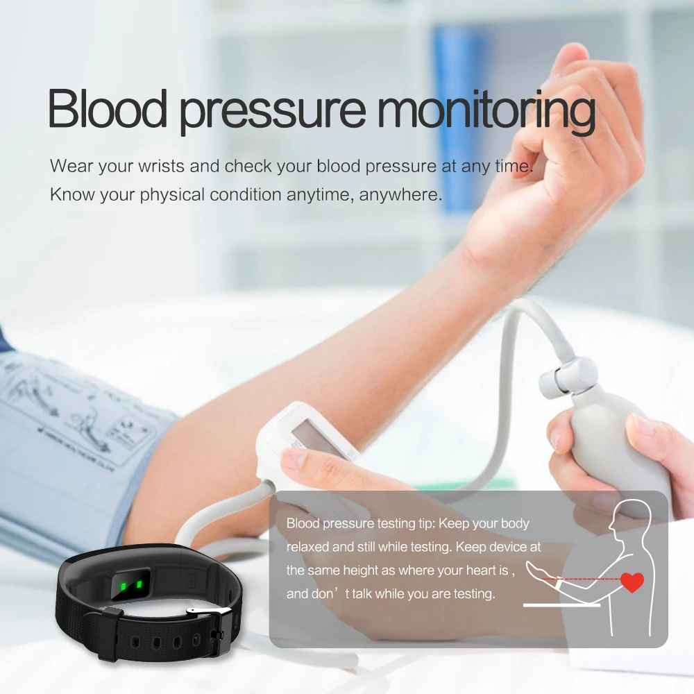 CB501H Smart Watch Band Phone Calls Reminder Sports Fitness Tracker Heart Rate Monitoring IP68 Waterproof C5S-U Smartwatch 6