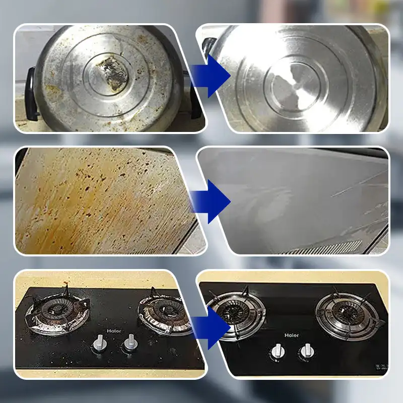 Heavy Duty Kitchen Degreaser & Cleaner Spray Oil Stains Remover Cleaning Grills Ovens Home Cooktop Cleaning Spray 120ML