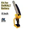 Brushless Chainsaw 8 Inch / 6 Inch Electric Cordless Chain Saw Pruning Wood Cutting Power Tools For DeWALT 18V Battery 5