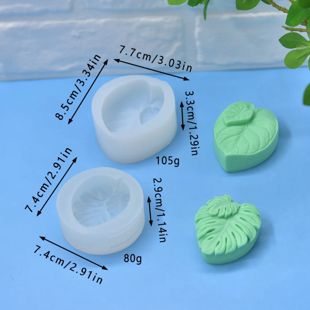 Leaf Shaped Soap Silicone Mold DIY Handmade Aromatherapy Gypsum Candle Tabletop Decoration Mould
