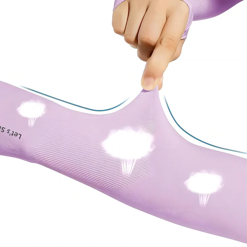 1 Pair Ice Silk Arm Covers Sun Protection Unisex Elbow Cover Outdoor Cycling Running Fishing Driving Cool Anti-UV Arm Sleeves sun protection arm sleeves