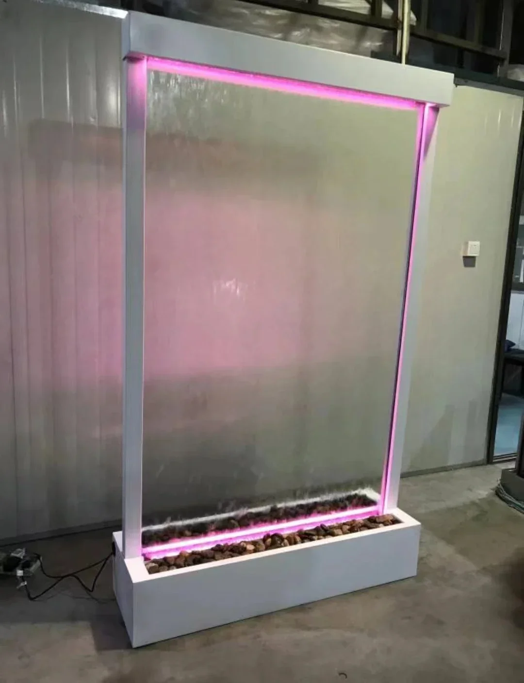 

Стеклянная занавеска, настенный фонтан, комнатные разделительные экраны, Современное украшение системы водоснабжения