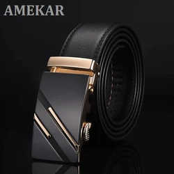 2021 New Famous Brand Belt Men Top Quality Genuine Luxury Leather Belts For Men,Strap Male Metal Automatic Buckle
