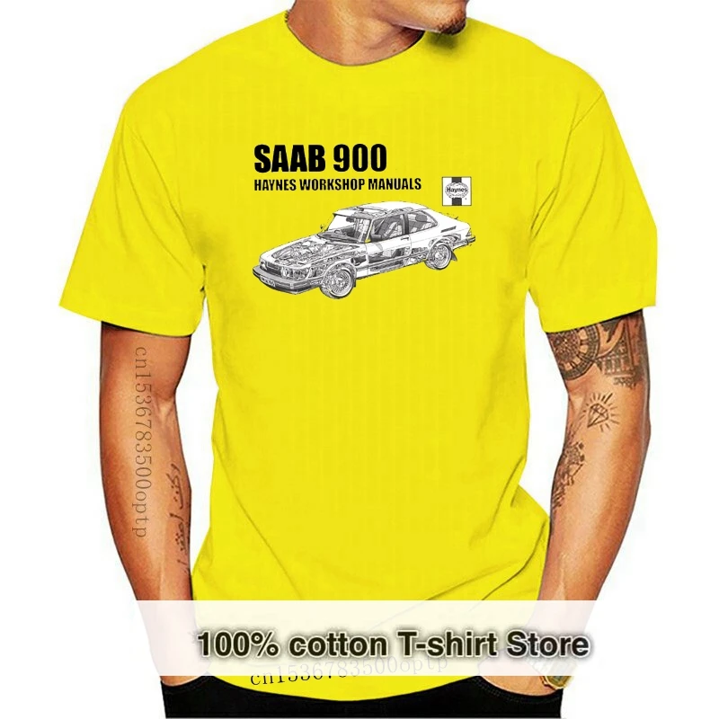2019 New Fashion Brand Abbigliamento O-Collo T-Shirt Per Adolescenti Russian Classic Car Saab 900 Turbo Black T-Shirt Da Uomo Streetwear Tees