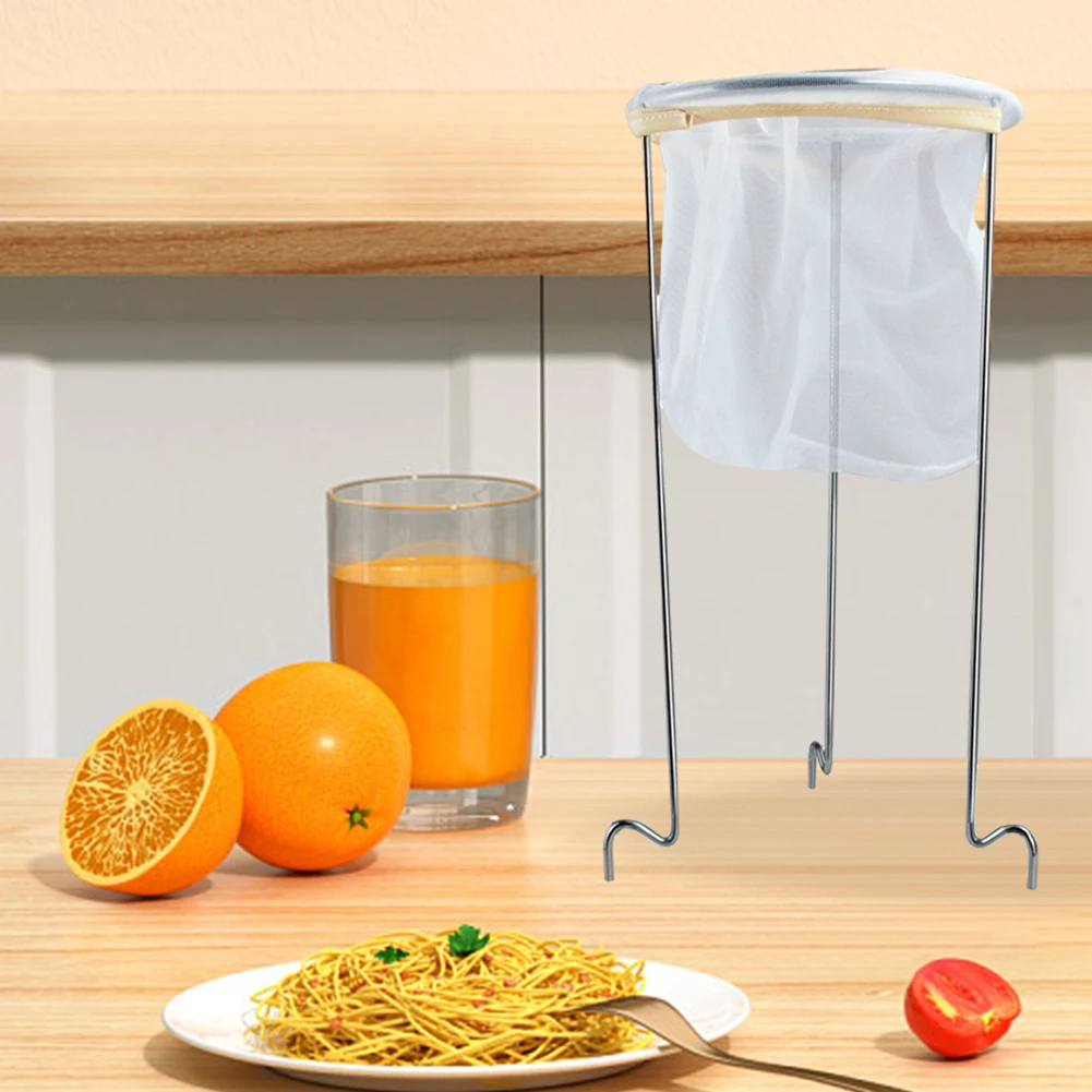 Household Jam Strainer Sieve Stand Kit Reusable Sieving Frame Versatile Metal for Jellies Conserves Fruit Soups