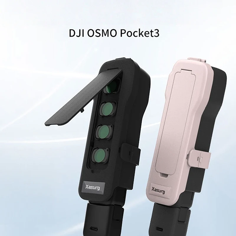 1Pcs DIY Accessories Protective Case For DJI Osmo Pocket 3 Gimbal Flip Protective Cover With 4 CPL/ND Filters Storage Slots