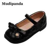 

Leather Princess Sandals Of Kids 2 To 8 Year Old Girl Flat Baby Toddler Shoes Non-slip Child Single Shoe Wedding Girls Sandals