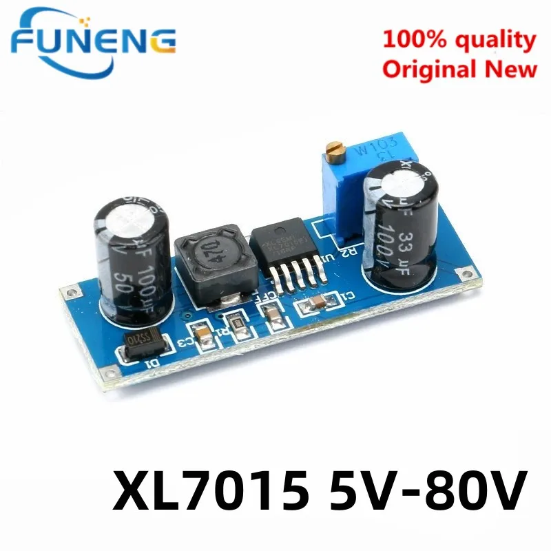 5Pcs Xl7015 7005A Lm2596 Dc-Dc Modulo Step-Down Convertitore Dc 5V-80V Ingresso Ad Ampia Tensione