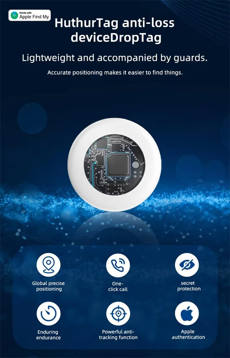 Smart Bluetooth GPS Tracker Airtag Apple Find My APP ITag Anti Lost Locator Pet Finder Air Tags IOS gps locator,key finder,anti lost tracker,anti lose tracker,item locator,anti lost locator,key chain locator