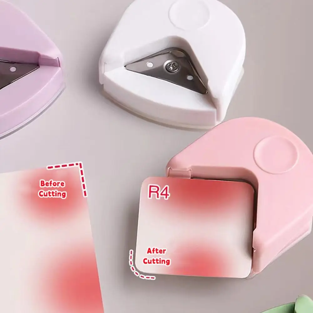 고품질 휴대용 R4 코너 라운더 앵글 펀치 사진 미니 R4 필렛 커터 DIY 스크랩북 공예 카드 라운드 커터