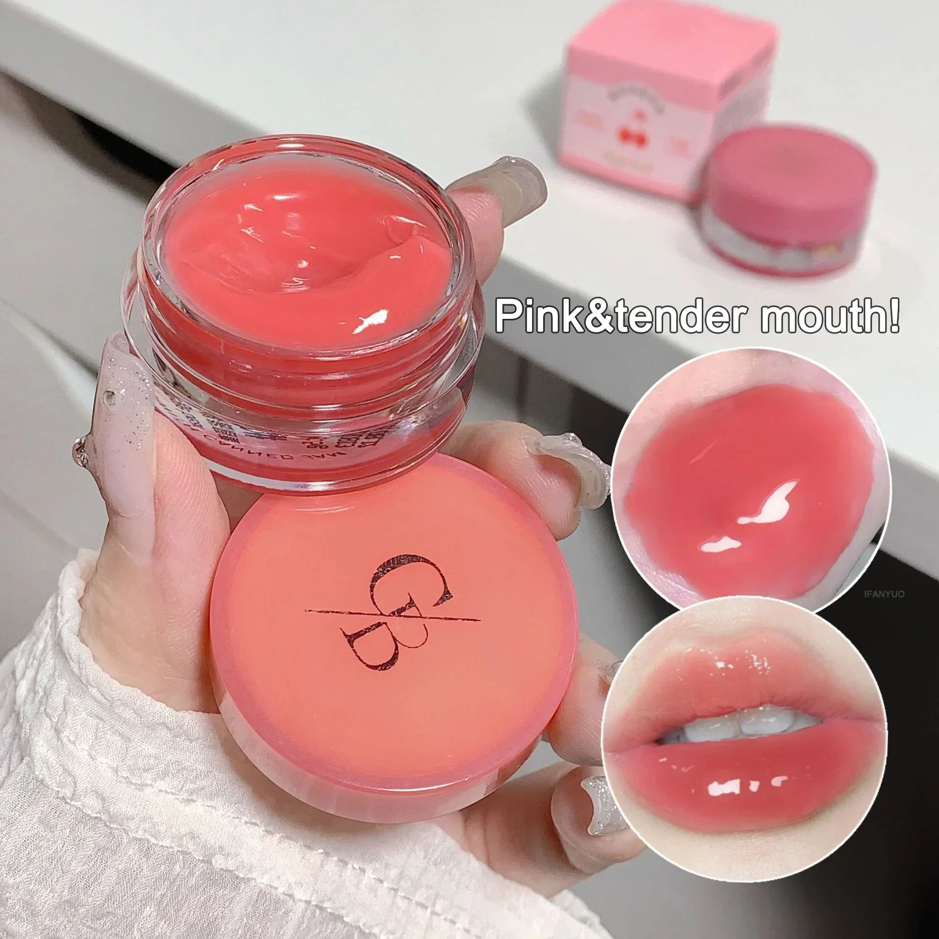 Jelly Canned Lip Glaze Mirror Water Light Jam Ice-clear Lip Tint Gloss Moisturize Plumping Tooting Thick Lips Honey Cream Makeup lip gloss lip makeup lip glaze lip tint