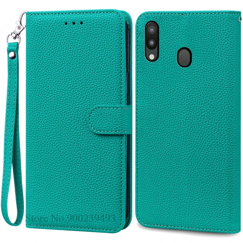 Leather Wallet Case for Samsung Galaxy M20 - Flip Cover & Card Holder