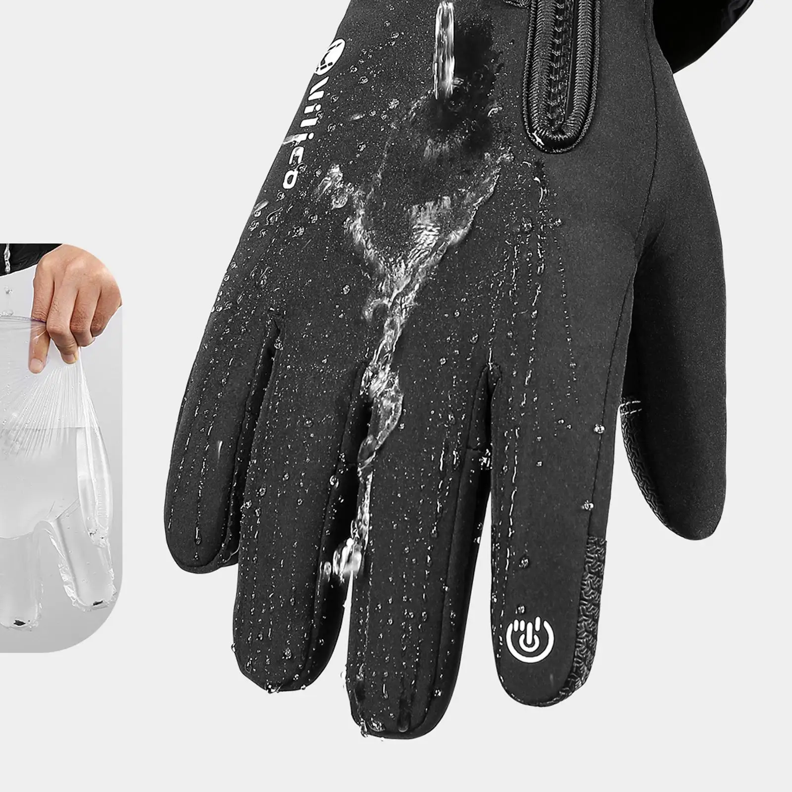 Warm Gloves Motorcycling Gloves Touch Screen, Portable Comfortable Winter Gloves