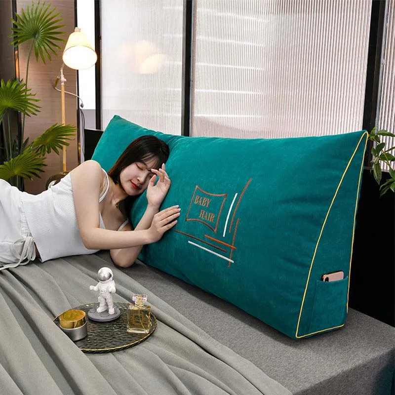 

Fashion Luxury Queen Size Bedside Pillow Couple Sofa Cushion Removable Washable Bay Window Cushion Decorations for Home
