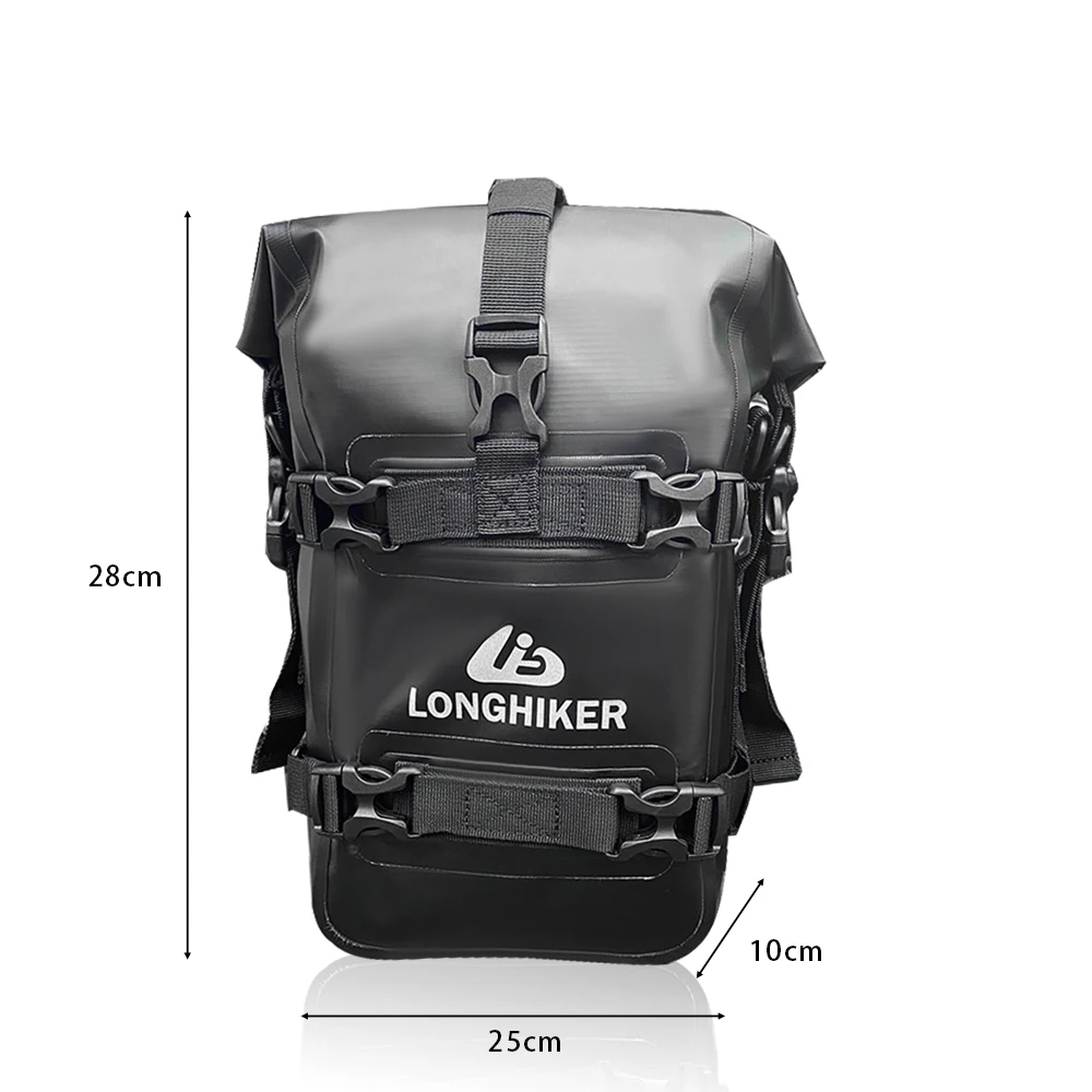 Suitable for Motorcycle Multi-function Guard Bar Bag Waterproof Side Bags Tail Bag Bumper Backpack Quick Release Accessorries