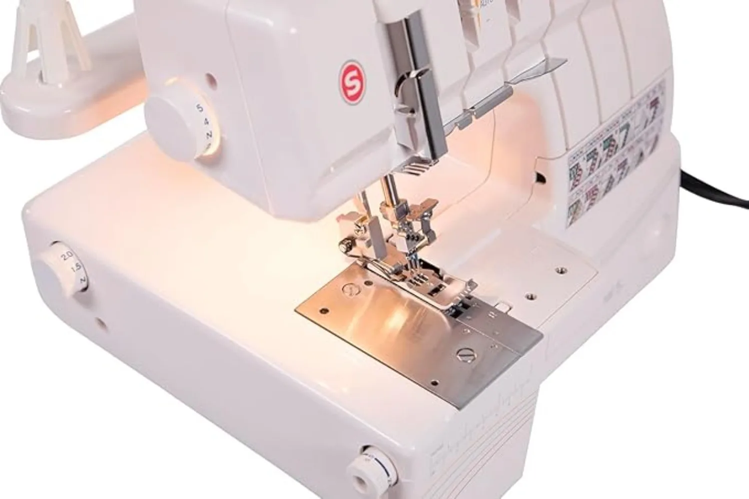 Professional 14T968DC Serger Overlock 2-3-4-5 Stitch Capability 1300 Stitches per minute Self Adjusting Sewing Made Easy
