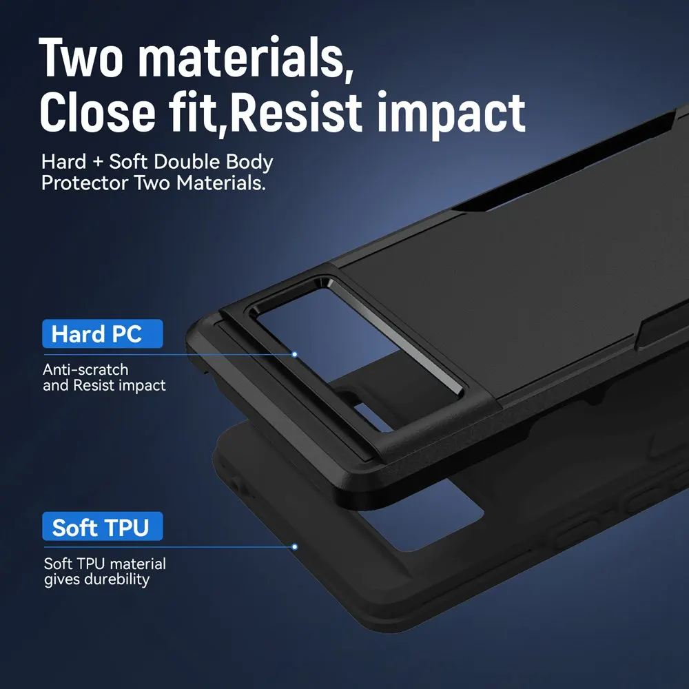 Shockproof Hybrid Dual Layer Phone Case - Sleek Protective Cover