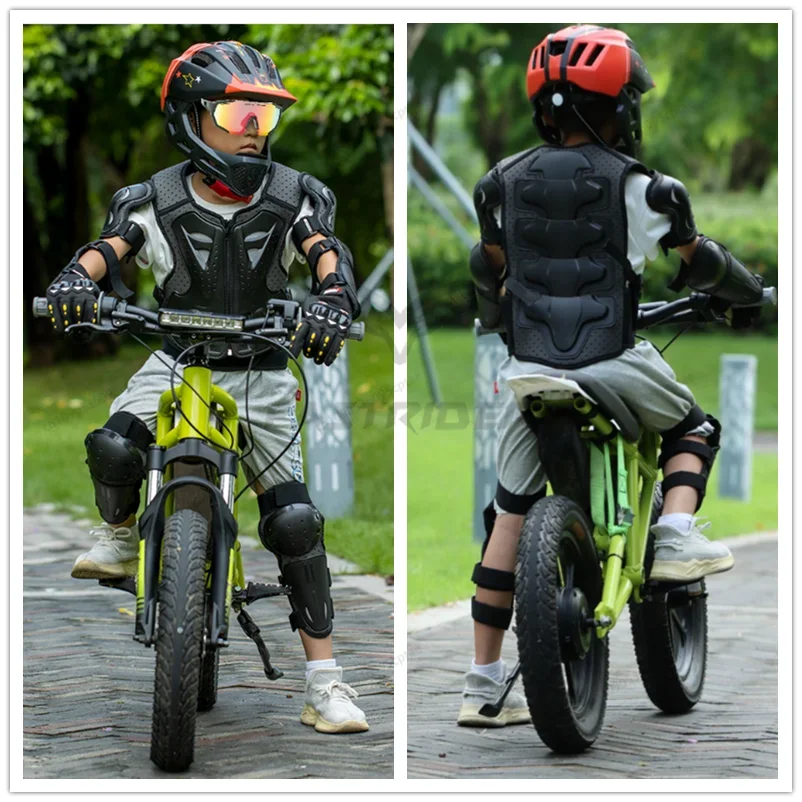 Kids 4-13 Years Anti-Impact Full Body Armor Motocross Off-Road Protective Vest Suit with Knee & Elbow Guards for Boys and Girls