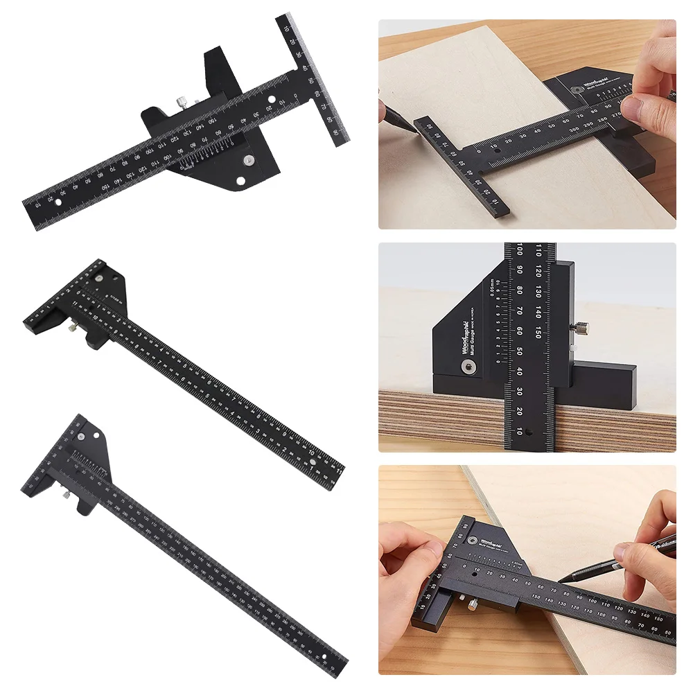 Precision T-Square Scribing Measuring Tools Aluminum Alloy T Ruler