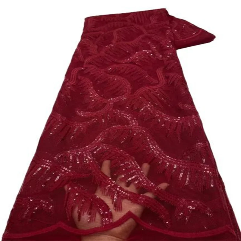 

Sequin African French Net Lace Fabric Multicolor High Quality milk silk Mesh Lace Bridal Nigerian Wedding Dress Lace For Woman