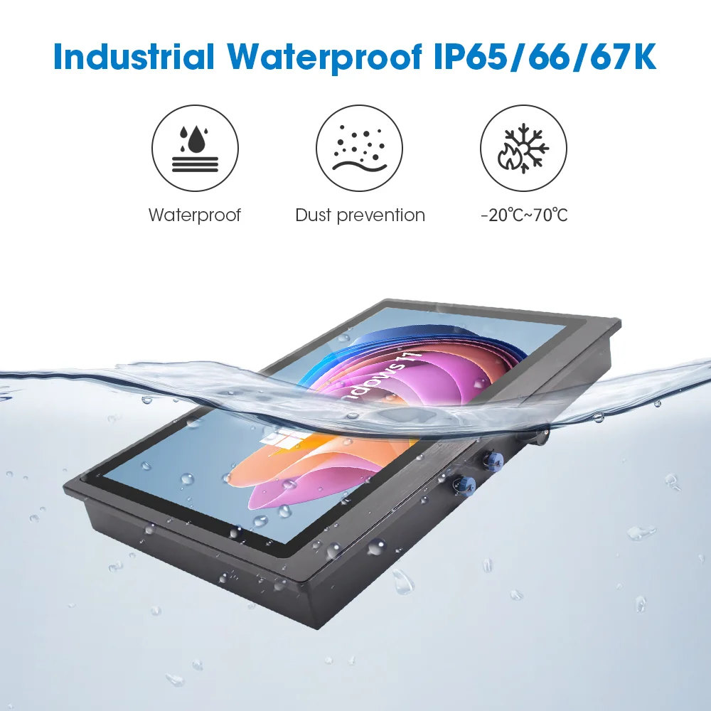 21.5 Inch Marine/yachts Displays 1000-1500Nits Outdoor Ag+glass Binding Ip66 Waterproof Industrial Touch Screen Monitor