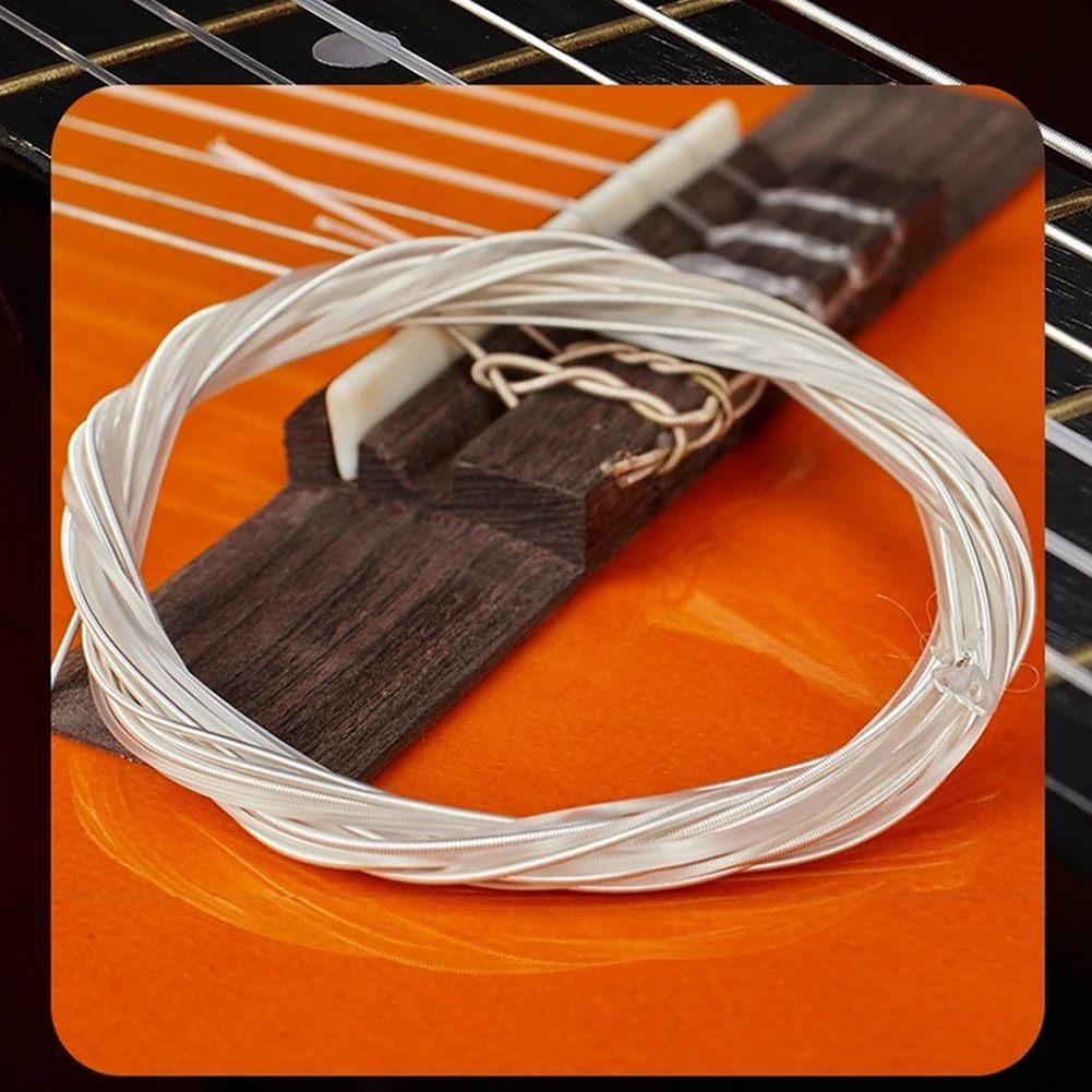 New Guitar Strings Classical High Quality Normal Tension Replacement Strings Classical Guitar Silver 1 Set electric guitar strings,acoustic guitar strings,classical guitar strings