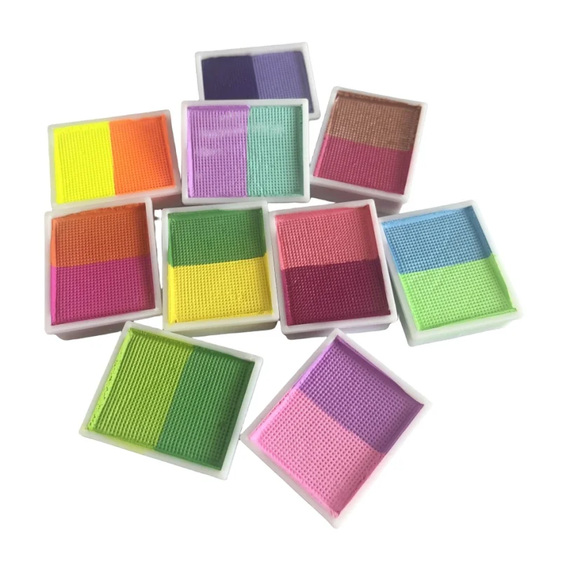 10g Rainbow Split Cake Face Painting Human Body Art Halloween Decoration Festival Celebration Role Play Holiday Makeup 5