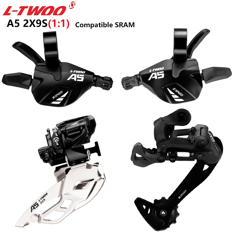 Ltwoo A5 2x9s 18 Speed Groupset R/l Shifter+front Derailleurs+rear
