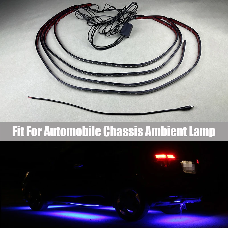 

Car Atmosphere Lamp Chassis Lamp Voice Controlled Rhythm Lamp RGB Seven Color Remote Control Lamp 5050 Lamp Bead Decorative Lamp