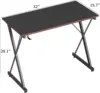 Office Desk，This  gamimg table is supported by a sturdy steel frame and features 3